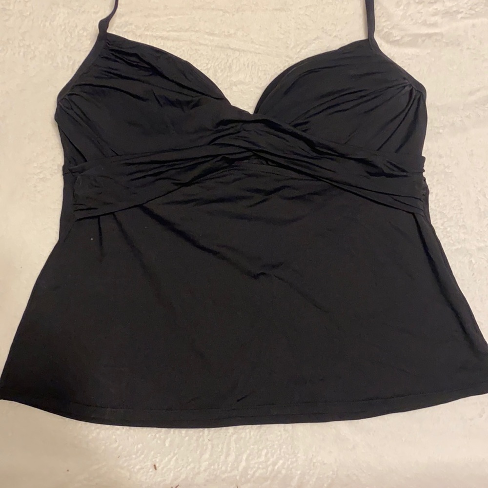 Black Halter Bathing Suit Top